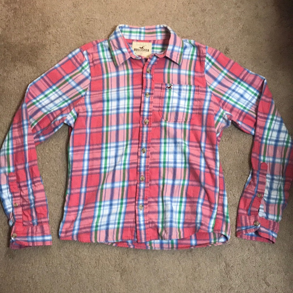 Flannel Hollister Button Up Shirt